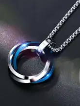 トレンドのヒップホップスタイルネックレス【チタン鋼製・個性的なペンダント・ニット用アクセサリー】