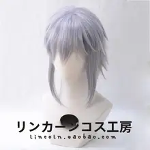 銀灰色のキャラクターコスプレウィッグ【ロングサイドテール・王国の心】