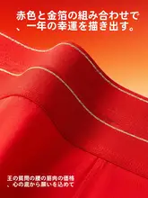 結婚に最適な赤色の抗菌透湿平角パンツ【男性用・本命年向け】