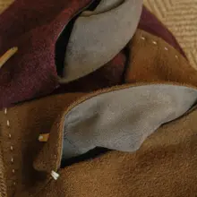 羊毛製 ハンドメイド ティッシュボックス【抽象デザイン】