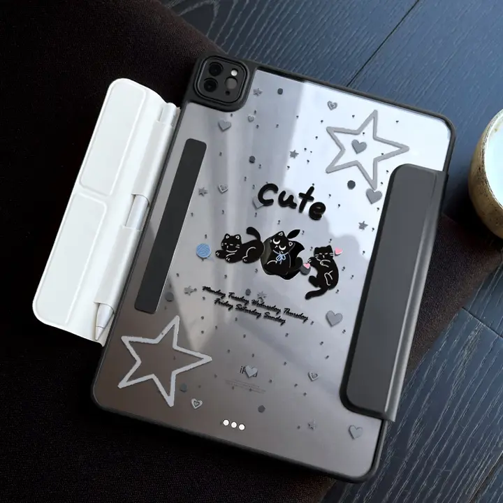 MOROCK イラストレーターコラボのiPad保護カバー【磁気吸着・ペンホルダー付き・エアモデル対応】（セットアップ対応）