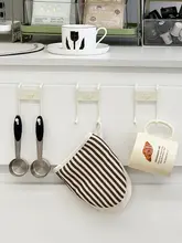 ドア裏収納フック【可愛いデザイン・穴あけ不要・キッチン用スプーン・ヘラ収納】