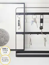 玄関用キー収納ラック【シンプルデザイン・アクセサリー展示・ネックレス・イヤリング用】