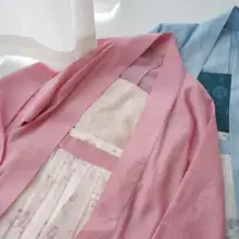 三色天絲製 日常用フライトスリーブ漢服防晒シャツ【花柄プリーツスカート付き・夏向け】（セットアップ対応）