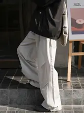 軽量で通気性抜群のメンズワイドパンツ【防風・耐磨・春秋用・サイドストライプデザイン】