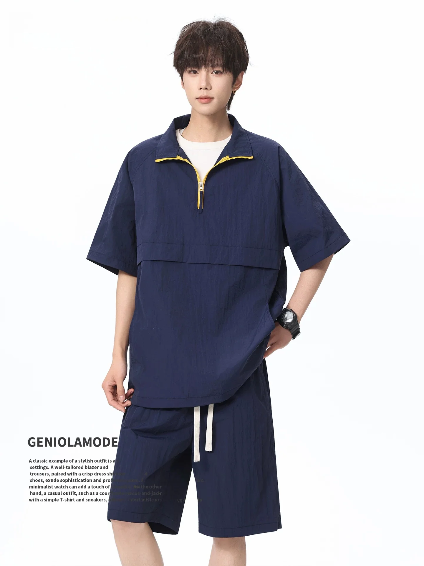 半袖ハーフジップTシャツとは？夏用カジュアルスタイルの実用性と素材特性を解説