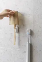 壁掛け電動歯ブラシスタンド【フタ付き・高級歯磨きカップホルダー】