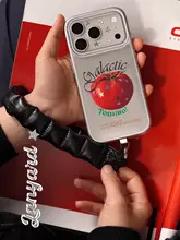 papapashop 高級レザー製 小型ファッション スマホ用ストラップ・キーホルダー