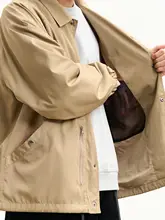 コーチジャケット 防風アウトドア リサイクル素材 ゆったりスタイル 防水