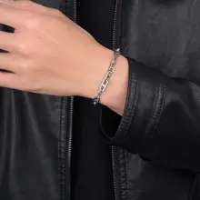 シンプルでおしゃれな男の古巴スタイルブレスレット【高級感あるチェーン・プレゼントに最適】