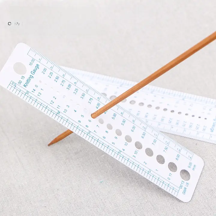 プラスチック製 編み物用メジャーツール【DIY・手芸用・毛糸針用】