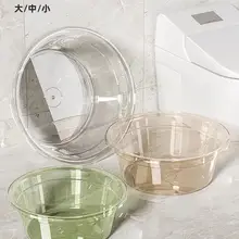 透明プラスチック製洗面器【大容量・厚手・家庭用・洗顔・洗濯・野菜洗い・子供用】