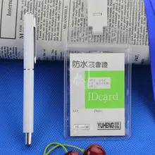 ソフトラバー製 防水学校名札ケース【透明バッグ・胸元用・学生仕様】