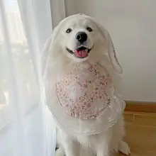 犬用お正月コスチューム【サモエド・ラブラドール対応・かわいいよだれかけ】