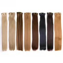 長髪用クリップ式ウィッグ【自然なストレート・極上の柔らかさ・無痕タイプ】