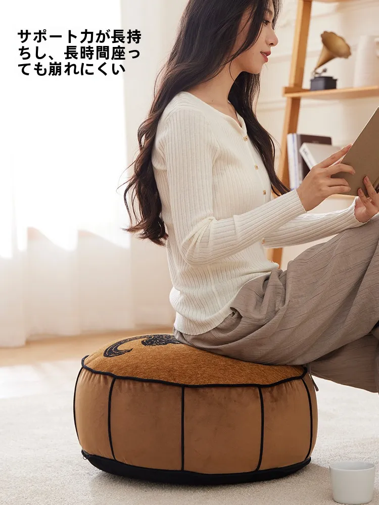 中式座布団2410251342-x：美式乡村风格の50cm直径座布団の実用性と使い方