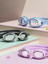 LINING 防水防曇のジュニア用スイミングゴーグル【男女兼用・高解像度・キャップ付き】（セットアップ対応）