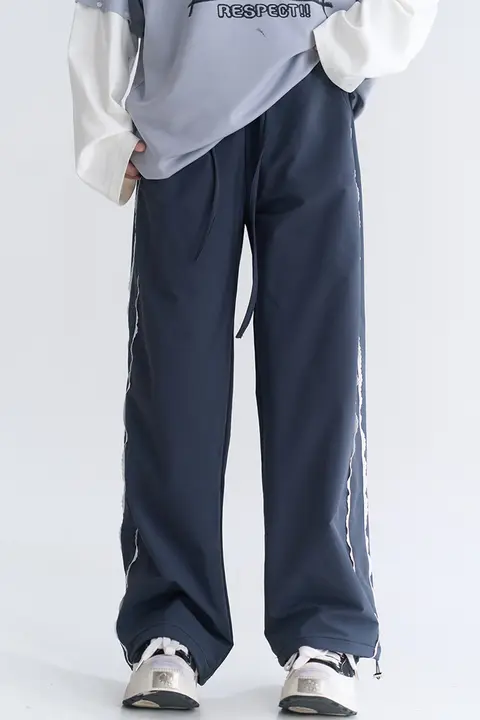 レーストリム付きスポーツパンツ【春用・フィット】（セットアップ対応）