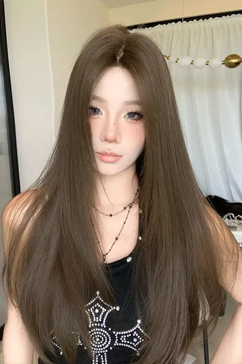 秋季新作 ウィッグ【ロングストレート・韓国風・おしゃれなフルウィッグ】