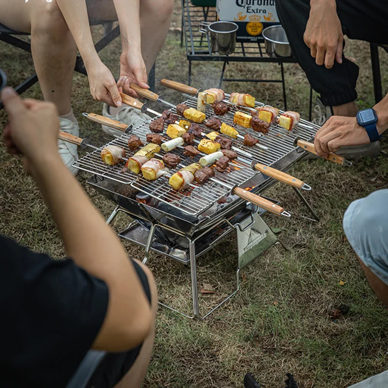 家庭用BBQグリルで肉が焦げない方法は？軽量折りたたみタイプが解決する理由
