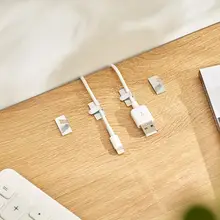 穴あけ不要！電線整理器【壁面用・ケーブル収納・配線固定用】