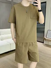 夏用カジュアル メンズTシャツとショートパンツ【短袖・スタイル】（セットアップ対応）