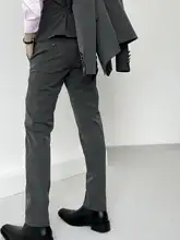 ASAE メンズ＆レディース ストレートパンツ【シンプルデザイン・黒灰・フィット】