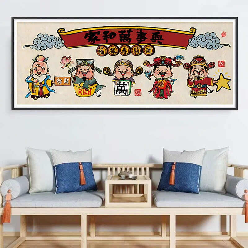 正月玄関飾りを選ぶべき理由は？高級刺繍の五路財神がもたらす、家の中の「季節の息づかい」