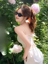 美しい背中を演出する白色のキャミソールブラ【夏用・パッド付き・ショート丈】（セットアップ対応）