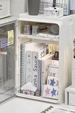 おしゃれなデスク用文具収納ボックス【扉付き・学生向け・デスクトップ用】