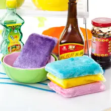 優れた汚れ落ち！キッチン用竹繊維製スポンジクロス【洗皿・掃除用】