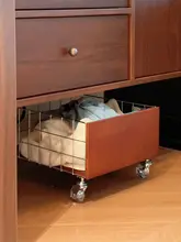 移動可能なバスルーム用ランドリーバスケット【収納力抜群・キャスター付き】