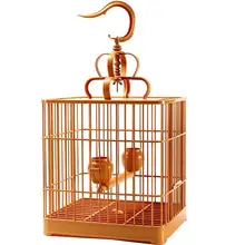 高級バードケージ【インコ・文鳥用・プラスチック製・正方形デザイン】