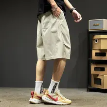夏用 メンズ ワイドフィット サマーショートパンツ【美式デザイン・通気性のあるメッシュ・軽量】