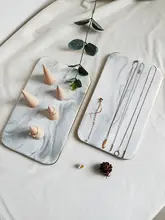 ネックレス展示ボード・イヤリング用ジュエリーディスプレイスタンド【陶器風・ゴールドエッジ】
