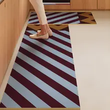 レトロな雰囲気のキッチンマット【防滑・防水・防油・お手入れ簡単】