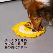 ペット用シリコン食事プレート【犬・猫用・遅食用・舐めるおもちゃ】