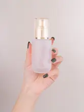 高級ガラス製化粧品ボトル【プッシュ式・スプレータイプ・美容液用】