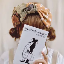 カチューシャ 大きめ蝶結び パッチワーク 水玉 くまモチーフ 手作り