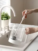 長柄デザインの水筒クリーニングブラシ【便利な家庭用・隅々までしっかり洗浄】