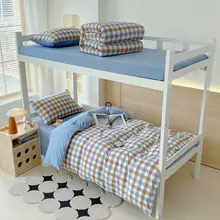 快適な寝具！純綿製シングルベッドカバー・シーツ・ふとんカバー【大学生用・三点セット・セットアップ対応】