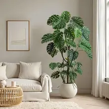 観葉植物 フェイク モンステラ 大型 床置き 鉢植え 造花 インテリア 室内 リビング