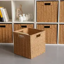 折りたたみ式 収納ボックス【和風・ラタン風・おもちゃや本の整理用】