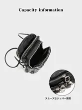 シンプルな質感のシワ加工PU女性用ミニショルダーバッグ【通勤・斜め掛け】