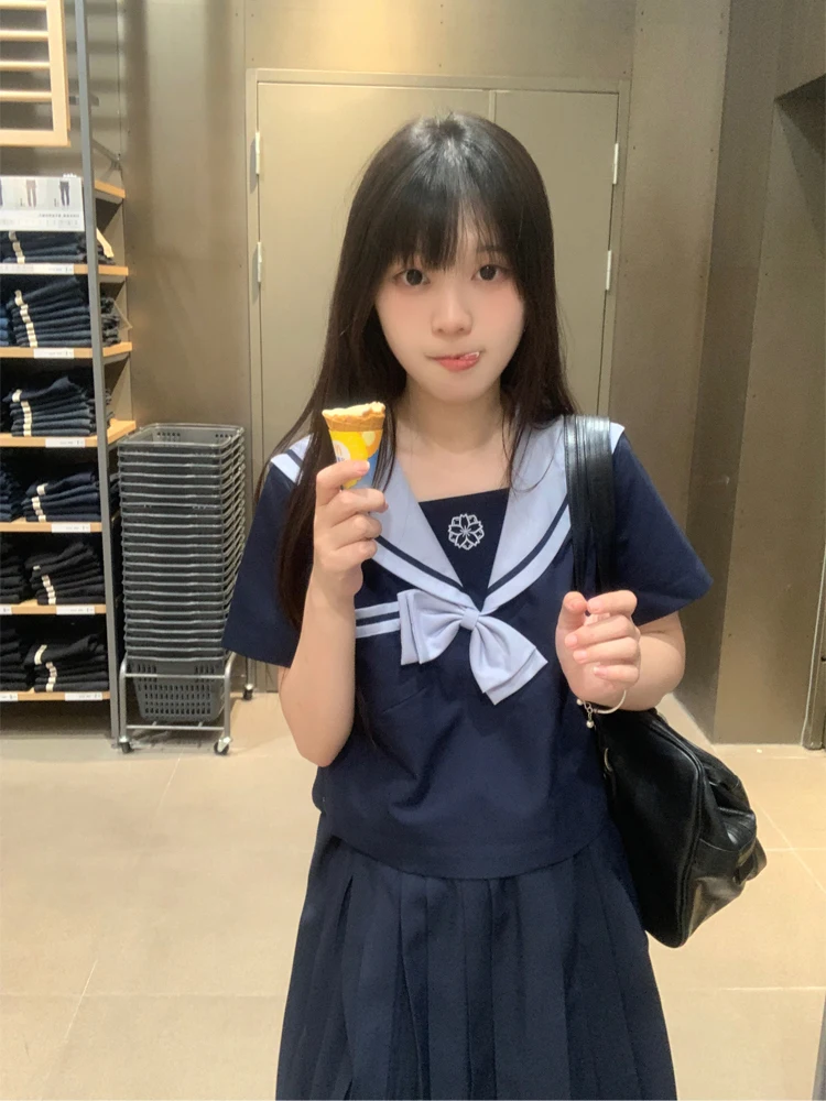 夏用JK水着風セーラー服【半袖・女性用・学校制服】（セットアップ対応）：グレーとブルーの通販ガイド