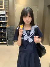 夏用JK水着風セーラー服【半袖・女性 用・学校制服】（セットアップ対応）