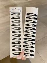 シンプルな黒色ヘアクリップ【前髪用・サイド用・大人向け】