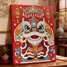 手作りパールダイヤモンド画【中式国風・お正月のギフト装飾用】