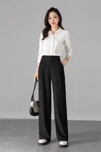 高級感溢れるドレープ仕立てのテーパードパンツ【女性用・小柄体型向け・カジュアルスタイル】