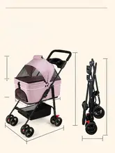 ペットカート 小型ペット 手押しカート 軽量 折りたたみ 餐プレート付き